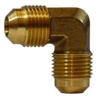 10407 | 5/16 MALE FLARE ELBOW, Brass Fittings, SAE 45 Deg Flare, Forged 90 Deg Flare Elbow | Midland Metal Mfg.