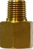 10440 | 1/4 X 1/8 (FE FLARE X MIP ADAPTER), Brass Fittings, SAE 45 Deg Flare, Female Flare Adapter | Midland Metal Mfg.