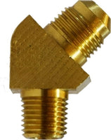 10452B | 3/8 X 1/4(M FLARE X MIP BS 45 EL), Brass Fittings, SAE 45 Deg Flare, 45 Degree Elbow | Midland Metal Mfg.