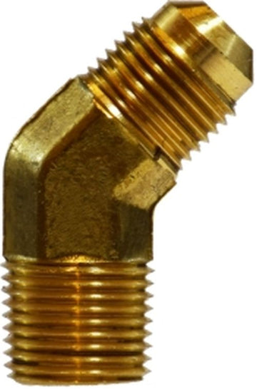 Midland Metal Mfg. 10452 3/8 X 1/4 M FLARE X MIP 45 ELB  | Blackhawk Supply
