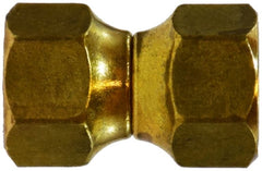 Midland Metal Mfg. 10481 1/4 FEMALE FLARE SWIVEL UNION, Brass Fittings, SAE 45 Deg Flare, Forged Swivel  | Blackhawk Supply