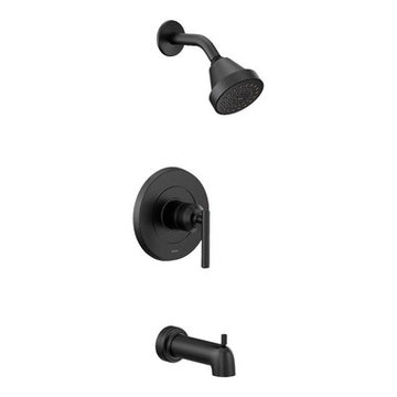 Moen UT2903EPBL Tub and Shower Trim Gibson Eco-Performance 1 Lever Matte Black ADA 1.75 Gallons per Minute  | Blackhawk Supply
