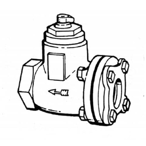 Bell & Gossett 107015 3" Threaded Straight Flow Control  | Blackhawk Supply