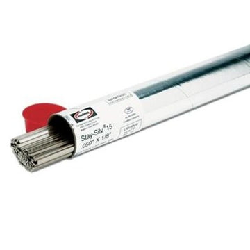 J.W.Harris 15620F1 Rod Brazing 15% Stay-Silver.050 x 1/8 x 20 Inch Phos Copper Brazing Alloy  | Blackhawk Supply