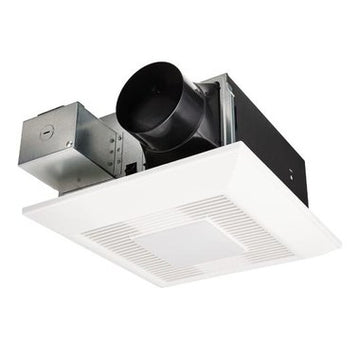 Panasonic FV-0511VFL1K Ventilation Fan Whisper Fit Adjustable Color Temperature 50/80/110 CFM 120 Volt 3-4 Inch Steel  | Blackhawk Supply