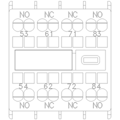 Siemens Electrical 3RH29112GA22 AUX. SWITCH 2NO+2NC FOR S00 SPRING  | Blackhawk Supply