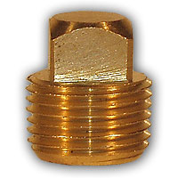 Midland Metal Mfg. 109-6 3/8 SQ HD BARSTOCK PLUG MAF/USA Mid-America Fittings Made in USA  | Blackhawk Supply