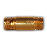 113-448 | 1/4 X 3 YELLOW BR NIPPLE MAF/USA Mid-America Fittings Made in USA | Midland Metal Mfg.