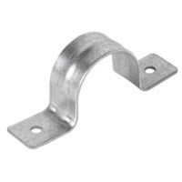 231G0075 | Pipe Strap Two Hole 3/4 Inch Electro-Galvanized Import | Hangers