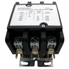 Sealed Units Parts (Supco) DP502403 Contactor 50A 240V  | Blackhawk Supply