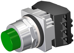 Siemens Electrical 52PM8B3F PUSHBUTTON | MOM | GRN | EXTENDED | 2POS | 2NO  | Blackhawk Supply
