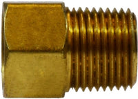 12038 | 1/2 X 1/4 (FE INV FL X MIP ADAPT), Brass Fittings, Inverted Flare, Male Adapter | Midland Metal Mfg.