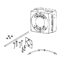 2218-133 | Reverse Acting/Direct Acting, Summer/Winter Thermostat, w/o Dial Limit Stops, for use with Johnson main air systems | Schneider Electric