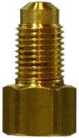 12202 | 5/16 X 3/16 M FL X FE INV FL, Brass Fittings, Brake Lines, Dual Master Cylinder Adapter | Midland Metal Mfg.