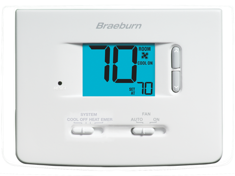 Braeburn 1220NC Builder Non-Programmable Thermostat 2H / 1C  | Blackhawk Supply