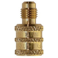 UA2LA | Tank Adapter Brass 1/4 x 1/4 Inch F POL x NPT Straight for A2L | Uniweld
