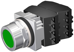 Siemens Electrical 52PM8A3D PUSHBUTTON | MOM | GRN | FLUSH | 2POS | 4NO-4NC  | Blackhawk Supply