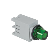 C3 Controls 13SBLG240ST-13GNF 13SBLG240ST-13GNF - Ser B, 13MM SUPER BRIGHT 240V LED GREEN W/ FLAT LENS  | Blackhawk Supply