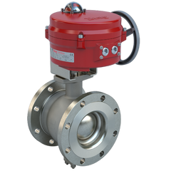 Bray BVMS6-S150-0760/70-24-0201H 6" | Flanged segmented ball valve | SS | CV 760 | Normally Open | 24 VAC/DC | Two position | 2000 lb-in | NEMA 4 | Heater  | Blackhawk Supply