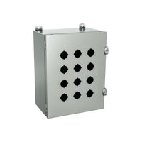 1412 EL080706MN | Type 4, 12 | Extra large enclosure for standard pushbuttons with external locks | 9L x 8W x 6H (in) | EXM