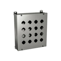 1412 SDSS100302P | Type 4X, 12 | Stainless steel enclosure for standard pushbuttons with cover secured by screws, protection against corrosion | 10L x 3W x 3H (in) | EXM