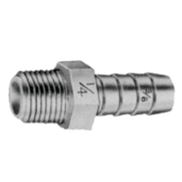 Mars Controls 73204 Fitting Adapter Nylon 3/8 x 1/2 Inch Barb x Male 8 Pack  | Blackhawk Supply