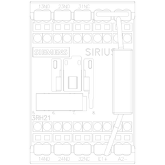 Siemens Electrical 3RH21222LJ800LA0 CONT RELAY F. RAILW. 2NO+1NC DC 72V SPRG  | Blackhawk Supply