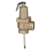 140X-6 | Relief Valve Temperature and Pressure 1 Inch Female Bronze 150 Pounds per Square Inch 210 Degrees Fahrenheit for Commercial Water Heaters | Watts