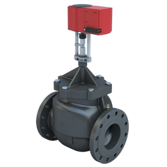 Bray SSM-5-A-H-550/GASRE24-450 5" Flanged ANSI 125 | 550.22 GPM Pressure Independent Control Valve | H Cartridge | NO | Linear Actuator | 24 VAC Floating;Modulating;On/Off | Fail Open | with Enclosed Terminal Strip;Time Out  | Blackhawk Supply