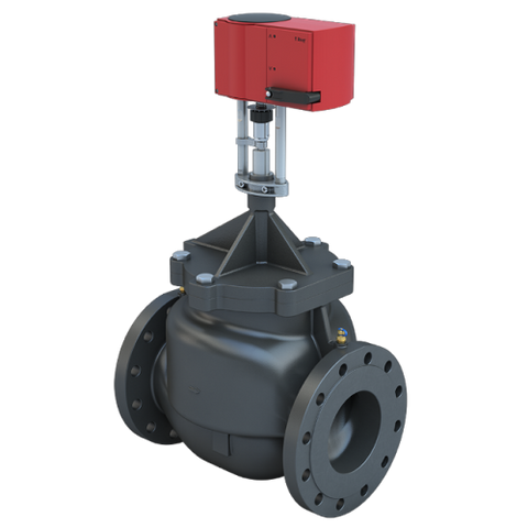 Bray SSM-8-A250-L-795/GASEX24-450-A 8" Flanged ANSI 250 | 795 GPM Pressure Independent Control Valve | L Cartridge | NO | Linear Actuator | 24 VAC Floating;Modulating;On/Off | Fail Open | SWes;Enclosed Terminal Strip;Time Out  | Blackhawk Supply