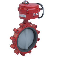 Bray 3LNE-12S2C/70-E301SV Butterfly Valve | 2 Way | 12 Inch | Nylon Coated Disc | 175 PSI | 120 VAC Non-Spring Return Actuator | Modulating Control  | Blackhawk Supply