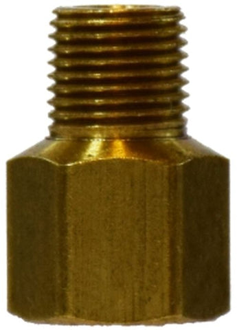Midland Metal Mfg. 16117 1/8 THREADED SLEEVE X 1/4-28 MIP, Brass Fittings, Double Compression, Male Adapter  | Blackhawk Supply