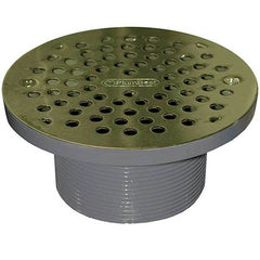 Jones Stephens D56-306 Drain Strainer Plumbest Round Polished Brass 6 Inch PVC  | Blackhawk Supply