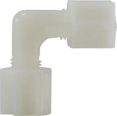 Midland Metal Mfg. 17124N 1/4 WHT NYLON COMPRESSION ELBOW, Plastic Fittings, Plastic Compression Fittings, Union Elbow  | Blackhawk Supply