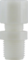 Midland Metal Mfg. 17179N 1/4 X 1/8 (COMP X MIP WHT NYLN ADPT), Plastic Fittings, Plastic Compression Fittings, Male Connector  | Blackhawk Supply