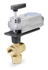 Siemens 171E-10356 599 Series 3-way, 1/2", 6.3 Cv Ball Valve Coupled with 2-Pos, SR Actuator  | Blackhawk Supply