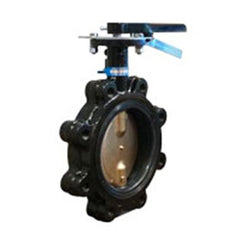 Milwaukee Valves ML224E-212 Butterfly Valve ML Cast Iron 2-1/2 Inch Lug Lever Handle Stainless Steel 200 Pounds per Square Inch  | Blackhawk Supply