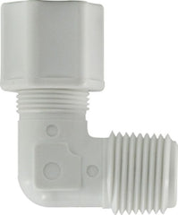 Midland Metal Mfg. 17225P 1/4 X 1/4 (COMP X MIP POLYPROP ELB), Plastic Fittings, Plastic Compression Fittings, Male Elbow  | Blackhawk Supply