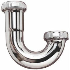 Dearborn Plastic 651-1 J Bend 1-1/2 Inch Chrome 20 Gauge Less Cleanout  | Blackhawk Supply