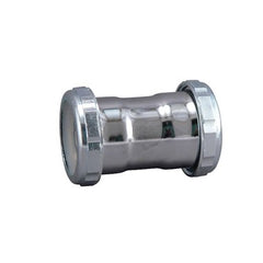 Dearborn Plastic 793D-1 Coupling 1-1/2 x 1-1/2 Inch Brass Chrome  | Blackhawk Supply