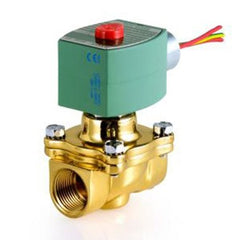 ASCO 8210G033 Solenoid Valve 8210 2-Way Brass 3/8 Inch NPT Normally Open 120 Alternating Current NBR  | Blackhawk Supply