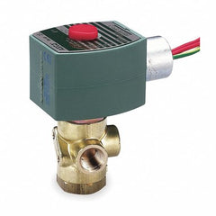 ASCO 8320G186 Solenoid Valve 8320 Brass 1/4" NPT 3 Way Normally Closed 120AC Nitrile Rubber  | Blackhawk Supply