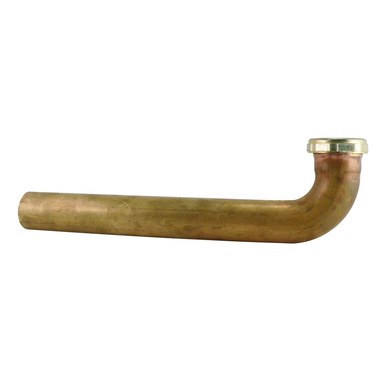 Dearborn Plastic 137B-3 Waste Arm Slip Joint 1-1/2 x 15 Inch Brass 20 Gauge Rough Brass  | Blackhawk Supply