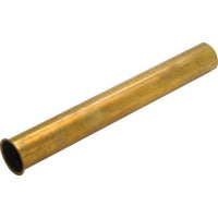 803-17-3 | Tailpiece 1-1/2 x 12 Inch Flanged Rough Brass 17 Gauge | Dearborn Plastic