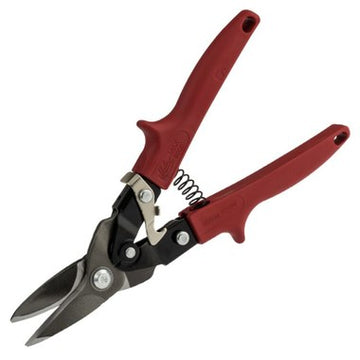 Malco Tools M2001 Aviation Snip Left Straight 10 Inch x 1-3/8 Inch Grip Red  | Blackhawk Supply