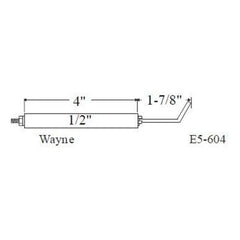 Westwood Products E5-604 Igniter Set of 2 1/2 x 5-7/8 Inch for Wayne Burners E5-604  | Blackhawk Supply
