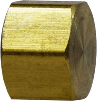 18048 | 3/8 COMPRESSION HEX CAP, Brass Fittings, Compression, Cap | Midland Metal Mfg.