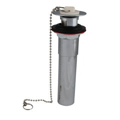 Dearborn Plastic 762-1 Pull-Out Plug 1-1/4x5" Polished Chrome 17GA Brass 3 Piece Drain  | Blackhawk Supply