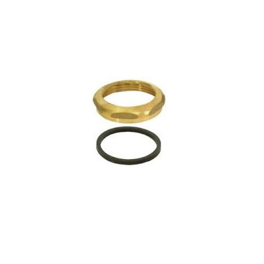 Dearborn Plastic 8006R Nut with Washer 1-1/2" Slip Joint Rough Brass Brass  | Blackhawk Supply