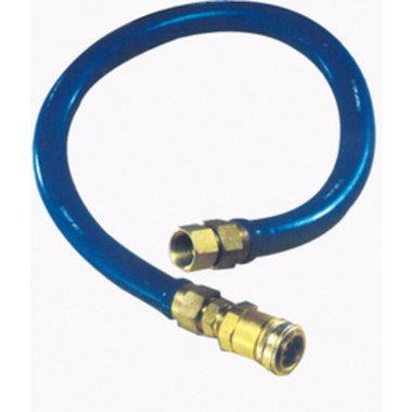 Dormont 1675BPQ60 Gas Connector Safety System 3/4x60" Quick Disconnect Stainless Steel Blue  | Blackhawk Supply